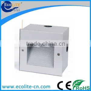 2016 Powder Coated Aluminum Silver Grey Aluminum Outdoor Recessed Led Wall Light thumbnail-3