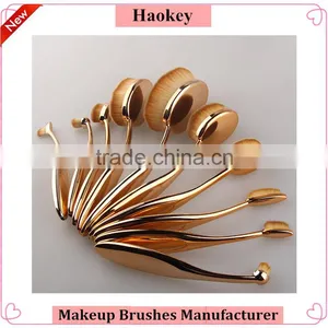 Haokey 10pcs Toothbrush Makeup Brush Set Use for BB Cream Foundation,lip,eyeshadow,eyebrow Quality Choice thumbnail-4