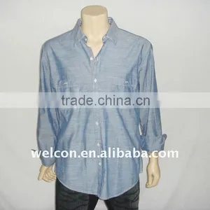 Mens 100% Cotton Fashion Oxford Shirt thumbnail-1