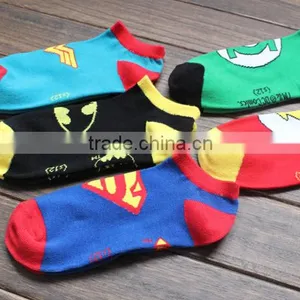 Super Hero Series Cool Young Man Ankle Socks Cheap Socks thumbnail-6