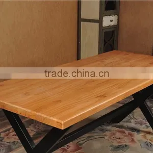 Industrial Real Wood Table Metal Table LOFT Style thumbnail-4