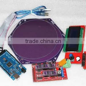 Kossel Mini 3D Printer Kit Borosilicate Glass+ Kossel HeatBed+LCD12864+Ramps1.4+Mega 2560+DRV 8825+Nema17 Stepper Motor+Dvr8825 thumbnail-3