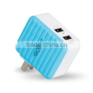 Golf Portable Usb Charger Dual Usb Charger Folding Plug Usb Charger thumbnail-2