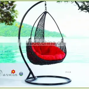 PE Wicker Rattan Outdoor Gazebo Swing thumbnail-1