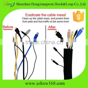 Neoprene Adjustable Cable Sleeves for TV Computer Cable Management thumbnail-6