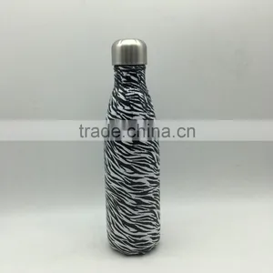 750ml Stainless Steel Bottle Insulated Bottle/ Vacuum Water Drinking Bottle Zebra Air Transfer thumbnail-2