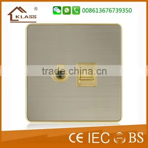 Electrical Switch Satellite and TEL Socket British Standard thumbnail-1