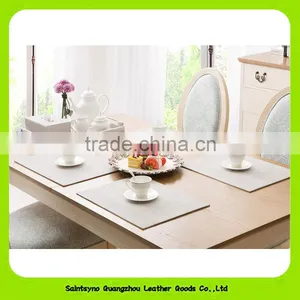 No-clean Anniversary Black Waterproof Synthetic Leather Coasters 16026 thumbnail-1