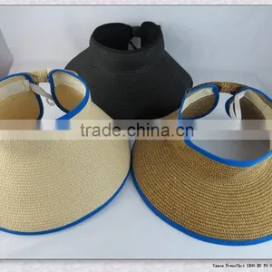 Fashion Design Wide Brim Visor Lady Hat Cheap thumbnail-2