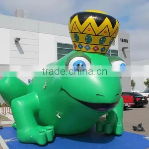 Large Inflatable Frog Prince Giant Inflatable Frog Inflatable Frog Cold Air Balloon Inflatable Animal thumbnail-2