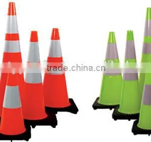 Height 700mm Made From PVC Colored Trafic Cones thumbnail-2