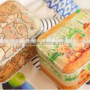 Lovely Design Cartoon Square Metal Candy Gift Box thumbnail-1