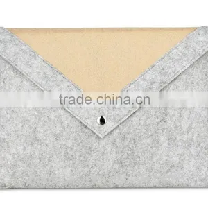 2015 BUBM Grey Pure Wool Felt Fabric Carrying 13 Inch Computer Notebook Case Bag thumbnail-6