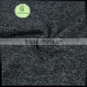 100% Polyester Cationic Similar Heather Gray Polar Fleece for Hoodie Garment thumbnail-2