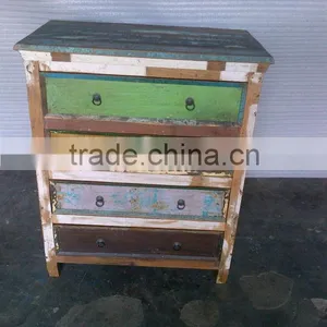 RECYCLE WOOD DRAWER CHEST thumbnail-1