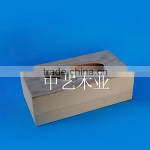 China Suppliers FSC&SA8000 Solid Raw Wood Wooden Tissue Box for Wholesale thumbnail-5