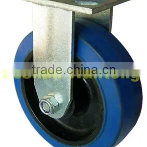 Heavy Duty Shock Absorbing Rubber Rotating Trolley Caster Toy Shopping Cart Wheels thumbnail-1