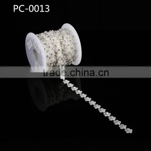 2016 Wholesale Beaded Rhinestone Trimming Chain for Bridal thumbnail-1