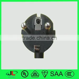 CE Certification 2 Pin Schuko Plug, Europe 2 Pin Right Angle Plug With High Quality Power Cable thumbnail-1