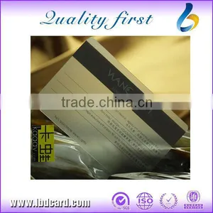Transparent Business Card With Hico Magnetic Stripe thumbnail-1