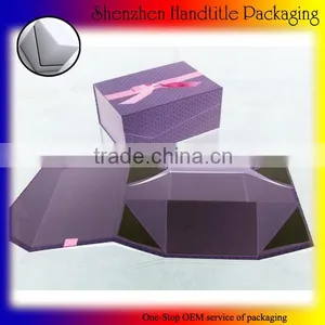 Thick Rigid OEM Printed Logo Rectangle Folding Paper Box thumbnail-6