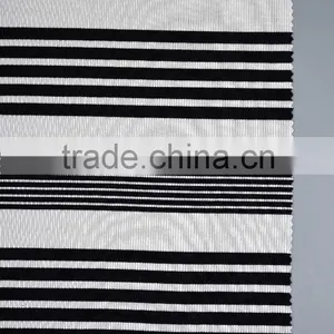 Yarn Dyed Knitted Striped Interlock Viscose Spandex Rib Fabric thumbnail-1