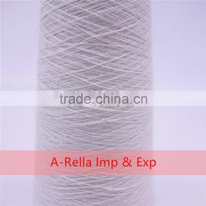 Anti-Pilling,Recycled,Eco-Friendly Feature and Ring Spun Technics Raw White Polyester Yarn 10s/1 thumbnail-4