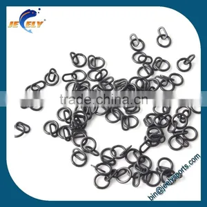 Carp Fishing Rigs Solid Ring With Oval Rig Ring Swivels Clips thumbnail-1