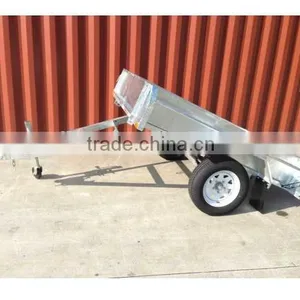 Australia Hot Sales 6x4ft Full Welded Box Caged Trailer Used Farm thumbnail-4