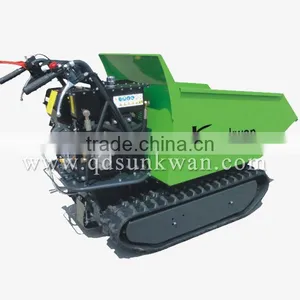 Europe Hot Selling 500kg Mini Construction Green Track Dumper thumbnail-1