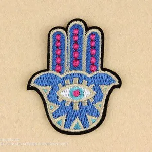 Hot Selling Disney Factory Made Black Tin Button Badge Children Embroidery Badge With Pin thumbnail-3
