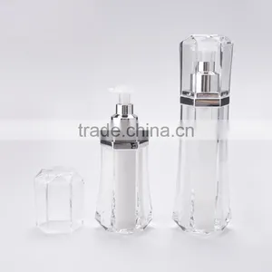 Diamond Shape AS Material 50ml Airless Lotion Bottle thumbnail-3