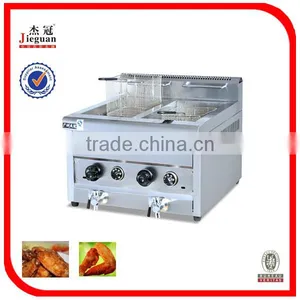 Table Top Gas Food Fryer With 2tank &2 Basket 14L(GF-72A) thumbnail-1