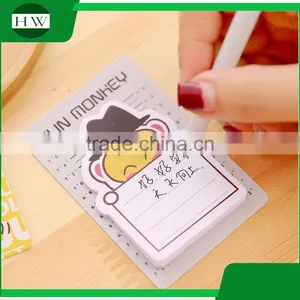 Promotional Wholesale Office Stationery Mini Portable Cartoon Monkey Sticky Note thumbnail-4