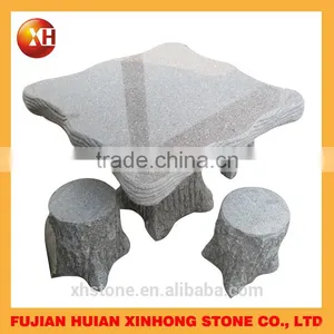 Nature Stone Table and Chairs With High Polished on Top thumbnail-5