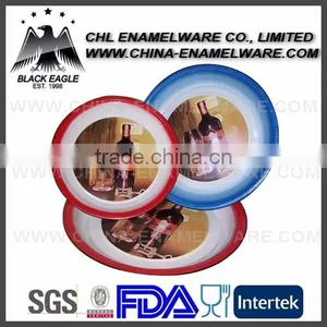 Plain Enamel Edged Enamel Steel Round Tray thumbnail-5