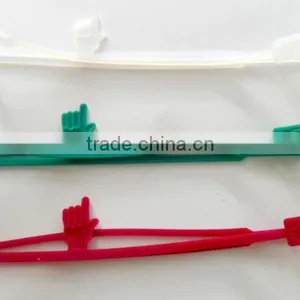 Promotional Gift Popular Silicone Finger Pointing 3d Silicone Bookmark thumbnail-1