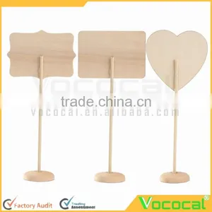 10 Pcs Mini Wood Blackboard Chalkboard Easel With Stand And Sturdy Thick Base thumbnail-3
