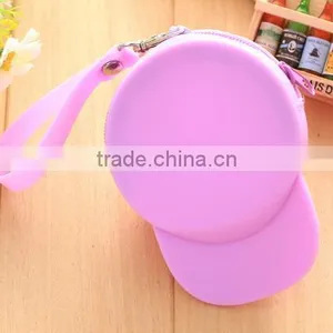 Cy277 Creative Small Silicone Hat Coin Purse Cute Kids Cartoon Mini Wallet Kawaii Bag Coin Pouch Children Purse thumbnail-3