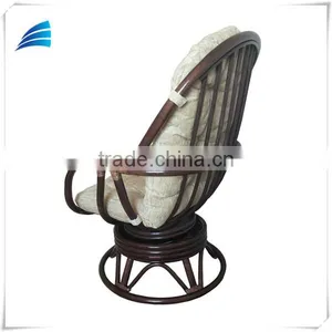 Rattan Wicker Swivel Rocking Chair Home Furniture thumbnail-3