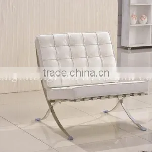 Barcelona Chair - Black Italian Leather - Premium Reproduction thumbnail-1