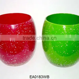 EA0183WB Unique Water Design Green and Red Trash Can thumbnail-1