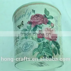Hot Sale Set/3 Bulk Rose Design Round Plastic PP Flower Pot for Garden thumbnail-2