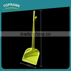 Toprank Cheap Price Home Use Iron Handle Angle Broom Soft Broom Brush Plastic Dust Pan And Broom Set thumbnail-1