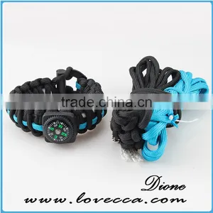 Hot Wholesale Survival Tactical Gear 550 Survival Paracord Bracelet thumbnail-1