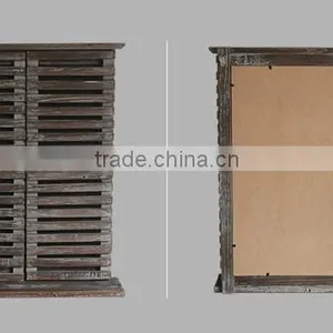 Custom Logo Low Moq Shutter Shape Wooden Window thumbnail-4