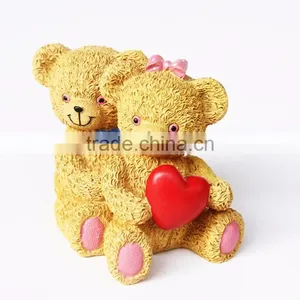 Custom Wedding Souvenirs Small Lovely Bear Figurine thumbnail-3