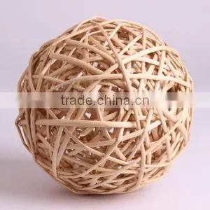Wholesale Handicraft Decorative Wicker Ball Christmas Decoration Ball thumbnail-1
