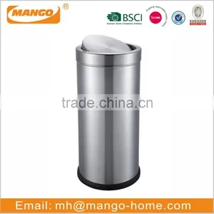 Golden Stainless Steel Open Top Paper Trash Can thumbnail-5
