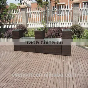 Nice and Elegant Wicker Connected 5 Pcs Flower Pot Set thumbnail-1